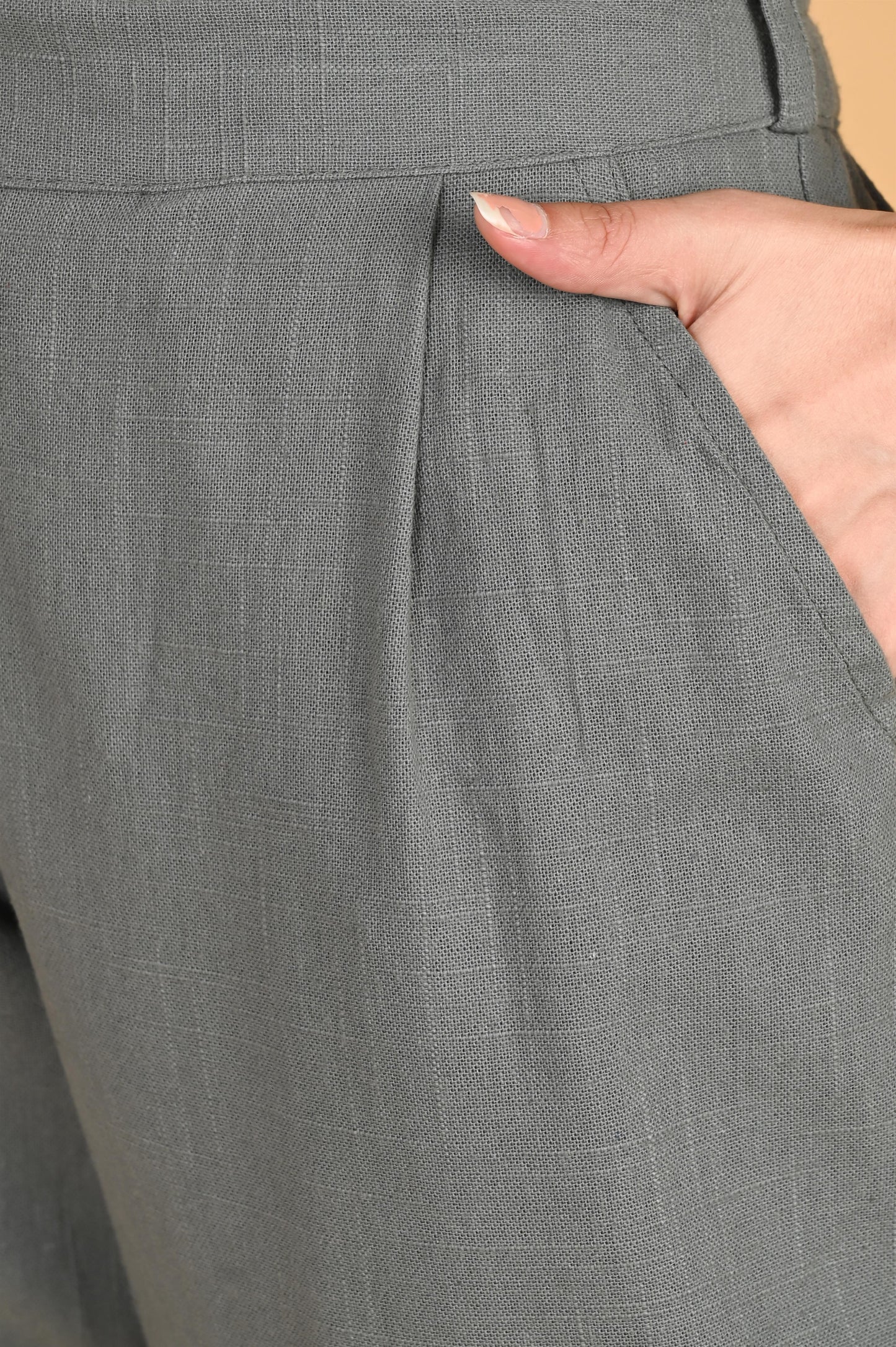 DARK GREY CLASSIC COTTON PANTS