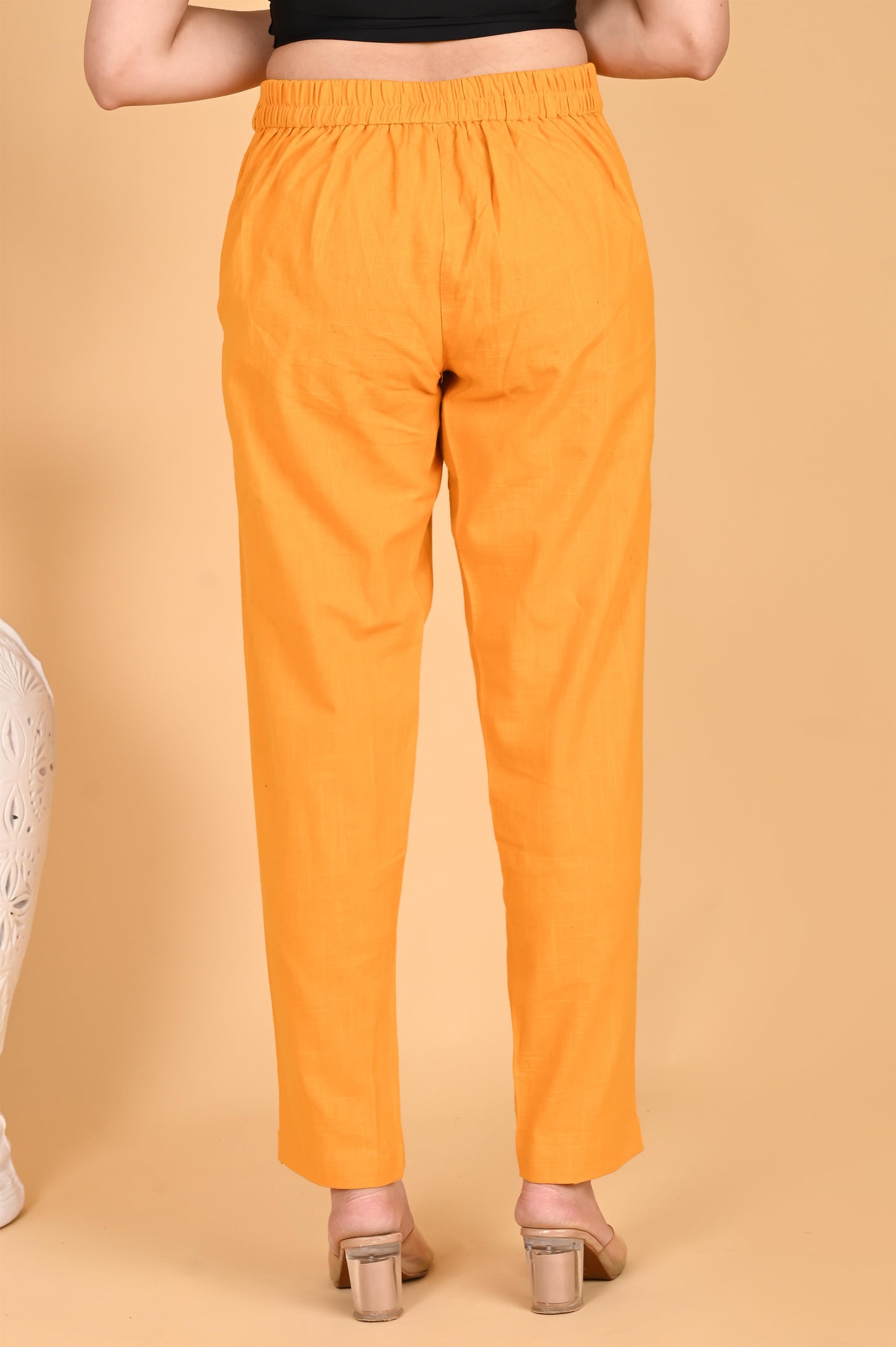 MUSTARD CLASSIC COTTON PANTS