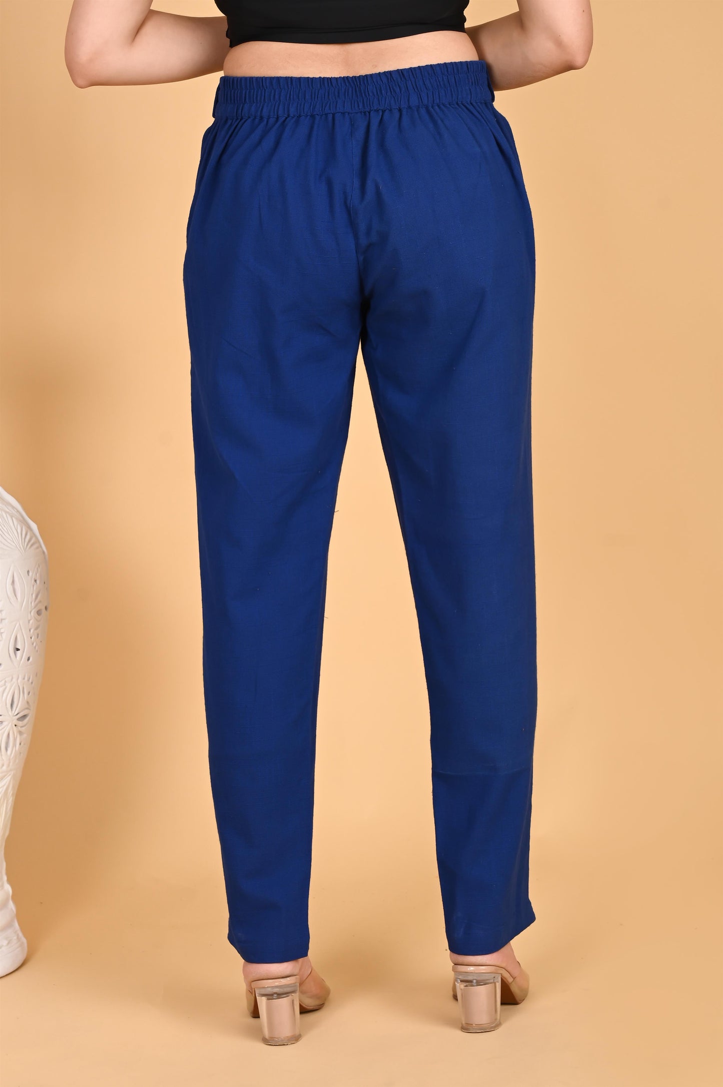 ROYAL BLUE CLASSIC COTTON PANTS