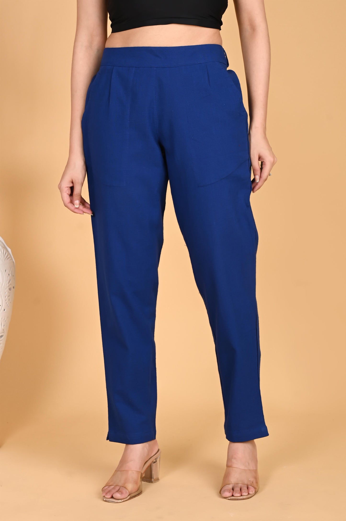 ROYAL BLUE CLASSIC COTTON PANTS