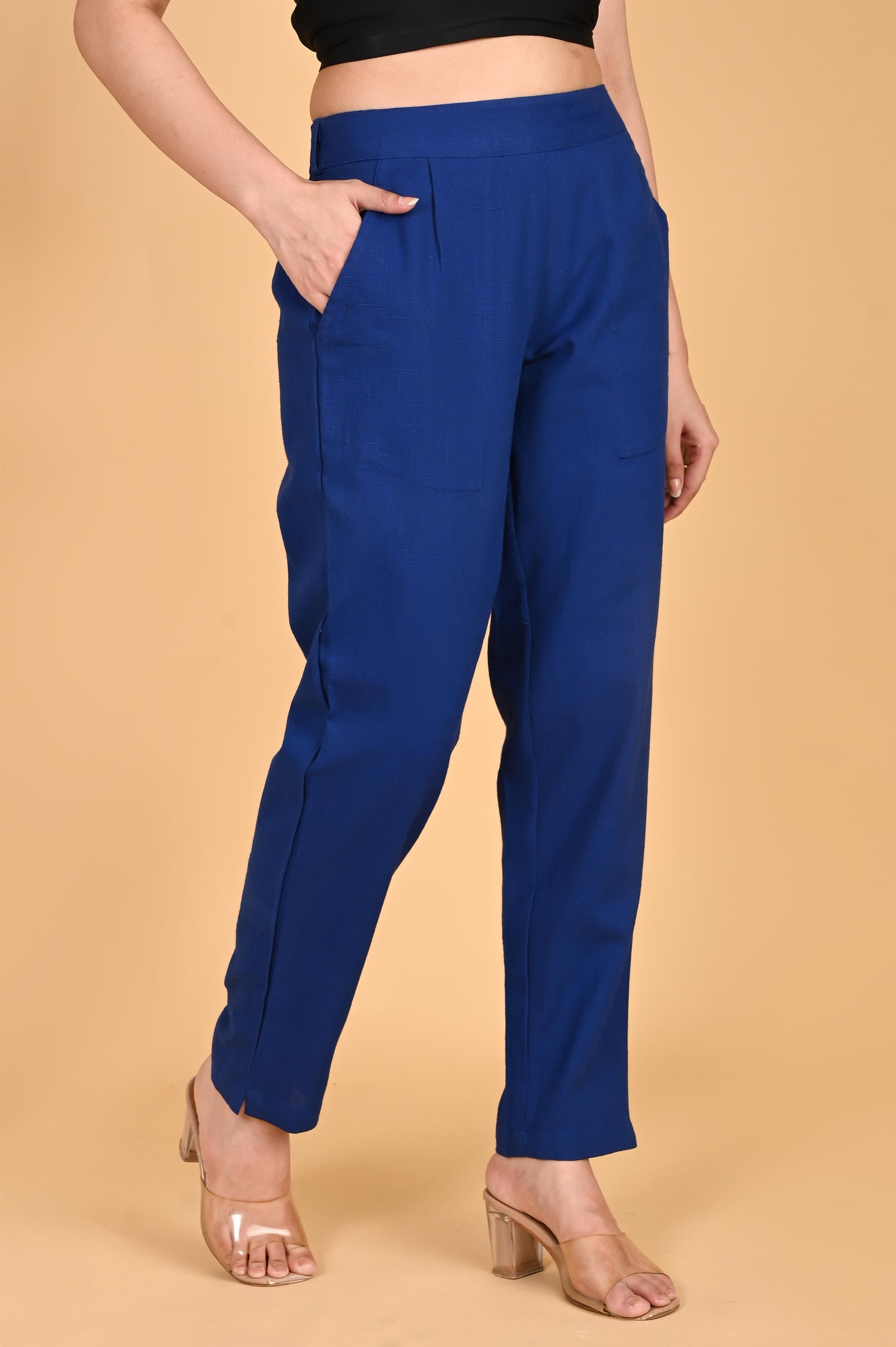 ROYAL BLUE CLASSIC COTTON PANTS