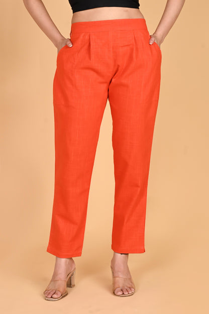 ORANGE CLASSIC COTTON PANTS