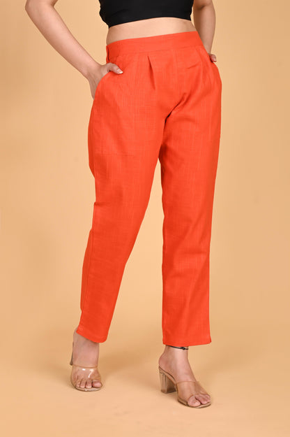 ORANGE CLASSIC COTTON PANTS