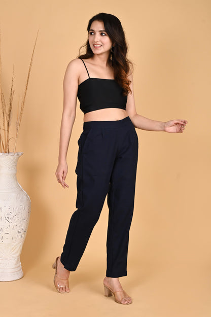 NAVI BLUE COTTON PANTS