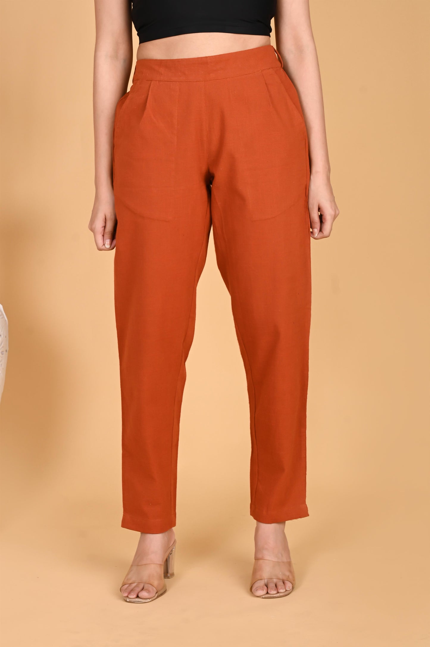 RUST CLASSIC COTTON PANTS