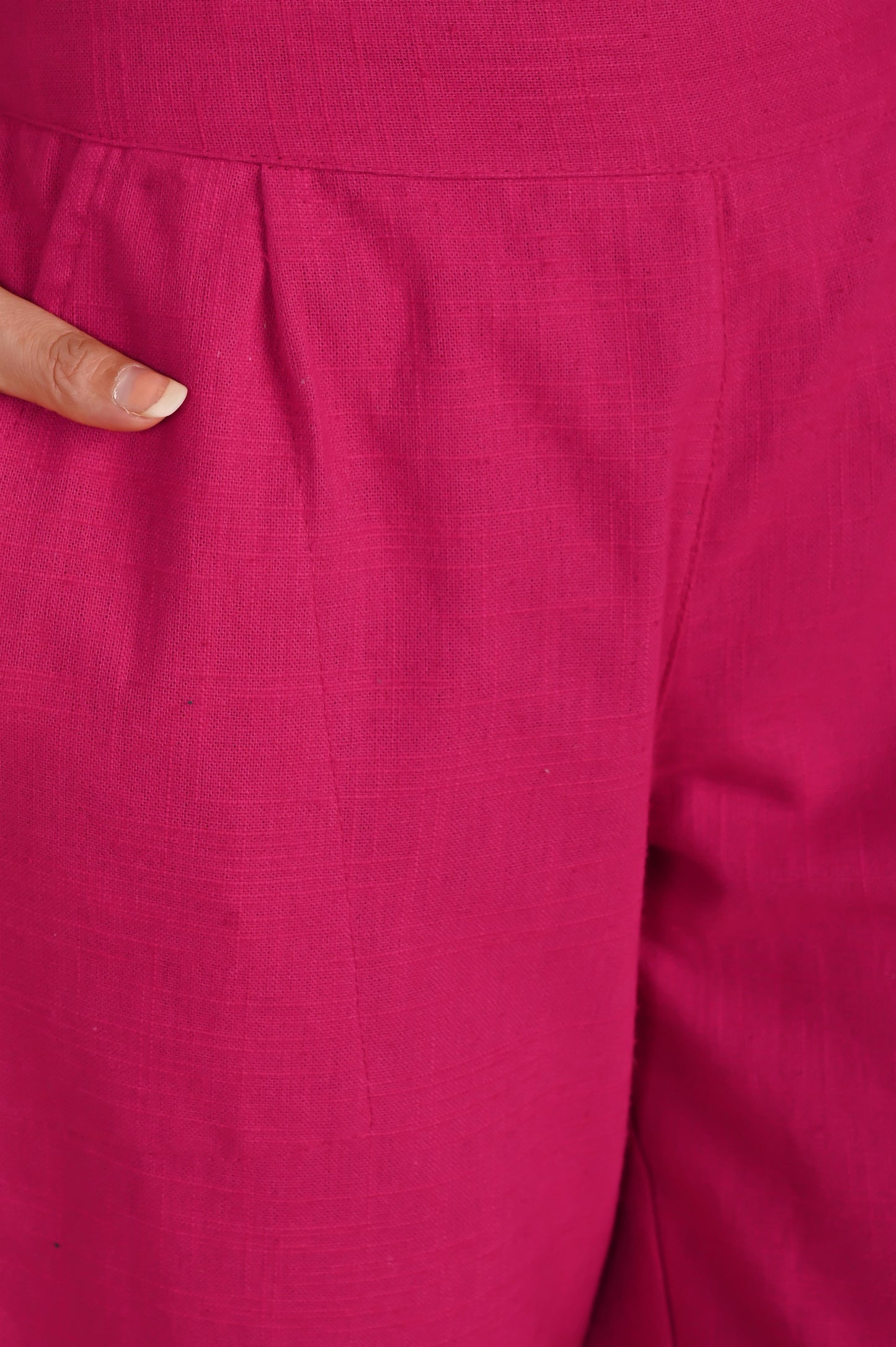 PINK CLASSIC COTTON PANTS