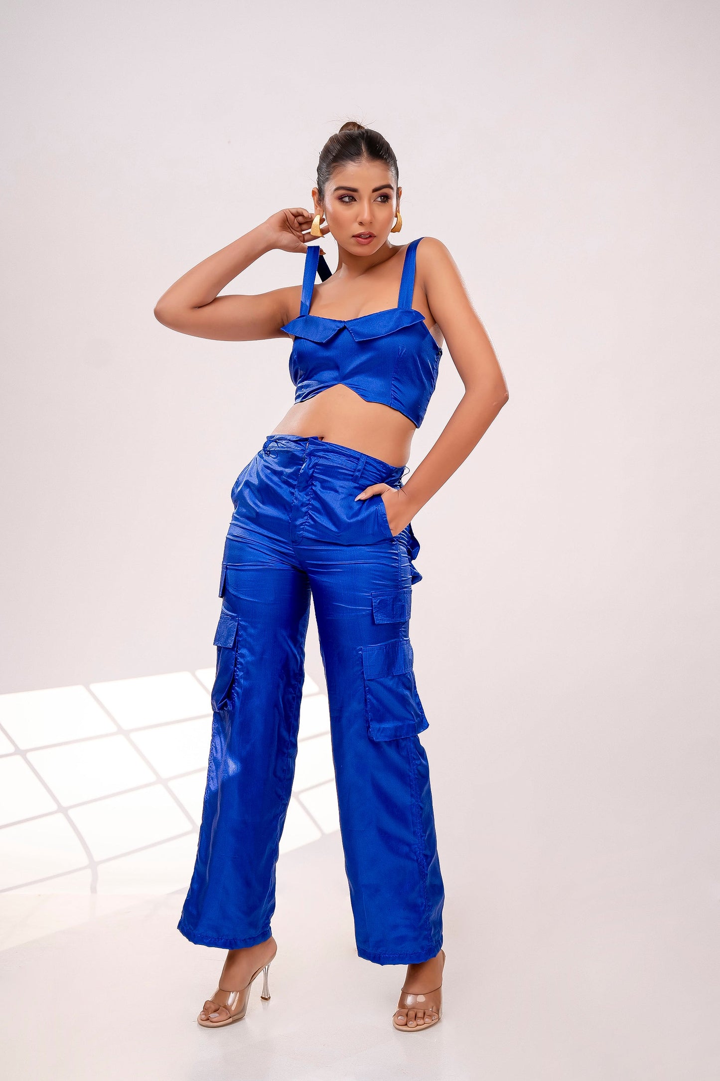 Blue Hues Co-ord Set Solid