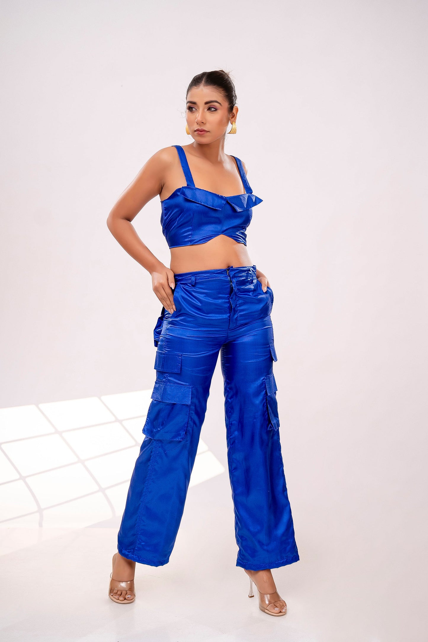 Blue Hues Co-ord Set Solid