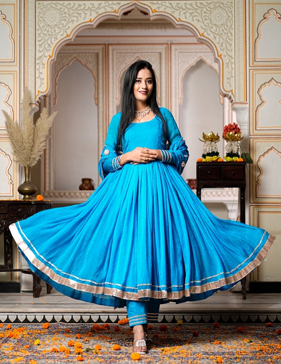 Pure Chiffon Timeless Anarkali Ensemble